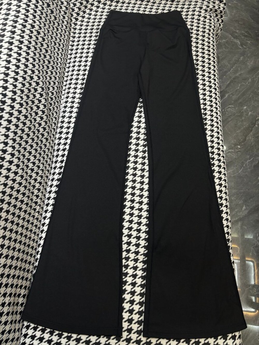 Black Lululemon High Waist Flare Yoga Pants